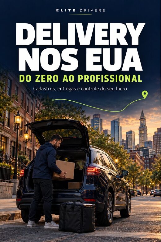 Capa do eBook Delivery nos EUA — do zero ao profissional, da Elite Drivers